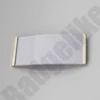 Kép 3/4 - ID6010 Praktikus névkitűző, EZÜST, mágneses rögzítéssel, 30x70mm