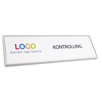 Sínes névtábla - EGYSOROS - 200x62mm - ID6091_62_1