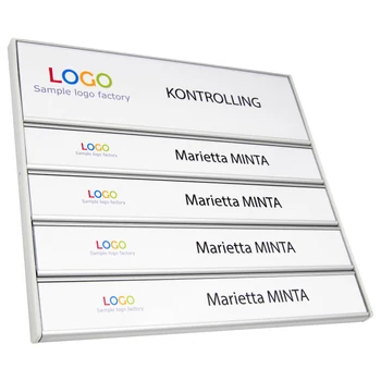 Sínes névtábla - 1+4 SOROS - 200x62+4x200x31mm - ID6091_200x62_1_200x31_4