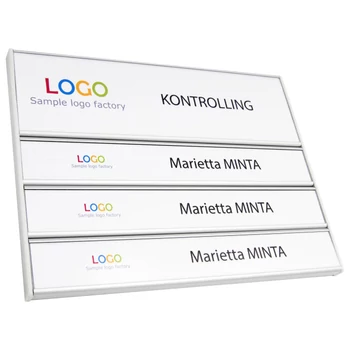 Sínes névtábla - 1+3 SOROS - 200x62+3x200x31mm - ID6091_62_1_31_3