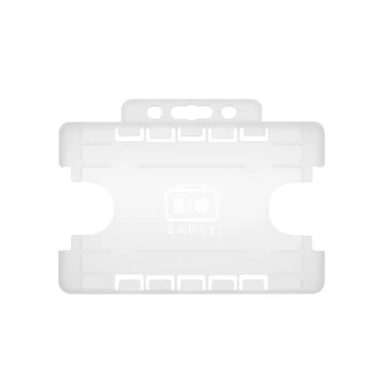 ID2002_opal - Nyitott, kétoldalas(DUPLA) passztartó kemény műanyagból, fekvő formátumban