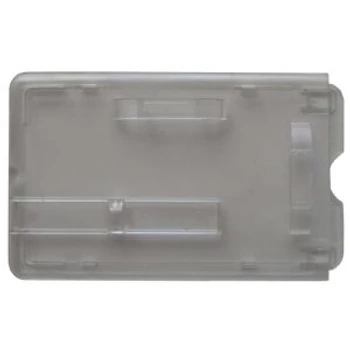 ID2016 - Zárt passztartó átlátszó kemény műanyagból, fekvő/álló formátumban, kitolófüllel