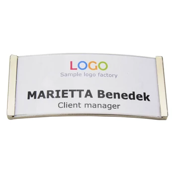 ID6010 Praktikus névkitűző EZÜST