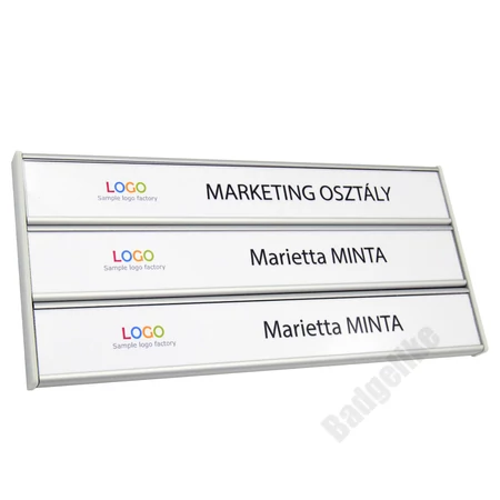 Sínes névtábla - HÁROMSOROS - 200x31mm x 3sor - ID6091_200x31_3