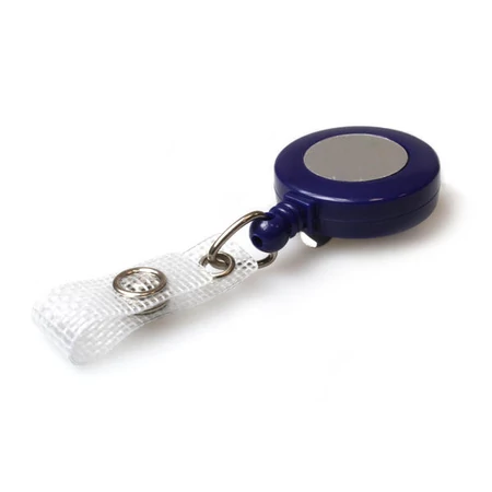 Gazdaságos kihúzható műanyag passz- és kulcstartó jojó - KÉK