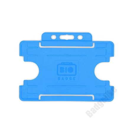 ID2001_világoskék - Nyitott passztartó kemény műanyagból, fekvő formátumban