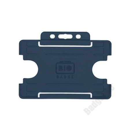 ID2001_sötétkék - Nyitott passztartó kemény műanyagból, fekvő formátumban