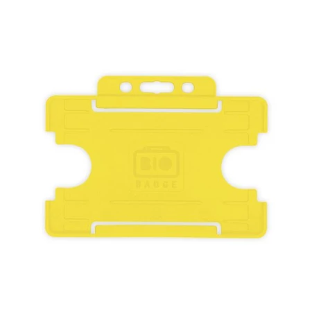 ID2001_sárga - Nyitott passztartó kemény műanyagból, fekvő formátumban