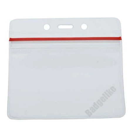 ID0015 - Gyorszáras passztartó puha műanyagból, fekvő formátumú kártyatartó - befogadó kártyaméret: 90x61mm.