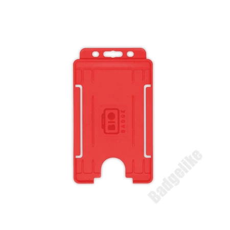 ID2001_piros - Nyitott passztartó kemény műanyagból, álló formátumban