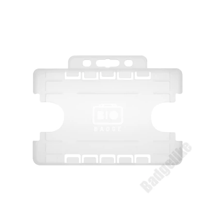 ID2002_opal - Nyitott, kétoldalas(DUPLA) passztartó kemény műanyagból, fekvő formátumban