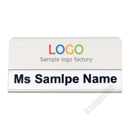 ID6004 Alumínium névkitűző mágnessel EZÜST