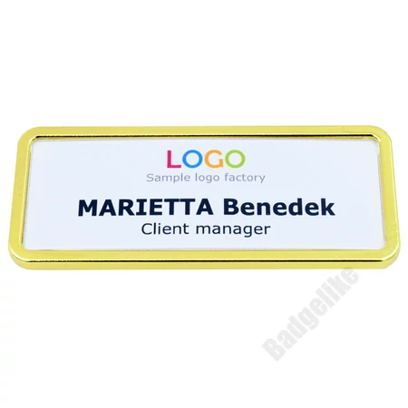 ID6015 Kompakt névkitűző mágnessel ARANY